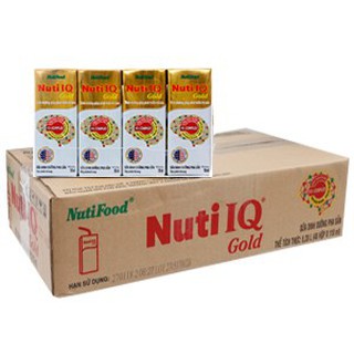 Thùng 12 lốc sữa bột pha sẵn nuti iq gold 180ml