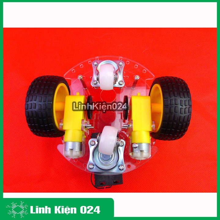 Khung Xe Robot Đa Hướng 4 Bánh V2 (Khung Tròn)