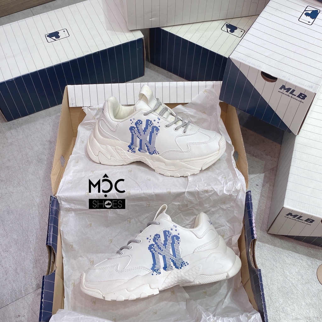[CHÍNH HÃNG] Giày thể thao Sneaker MLB Big Ball Chunky - New York 3D - Xanh Blue - Season 2022