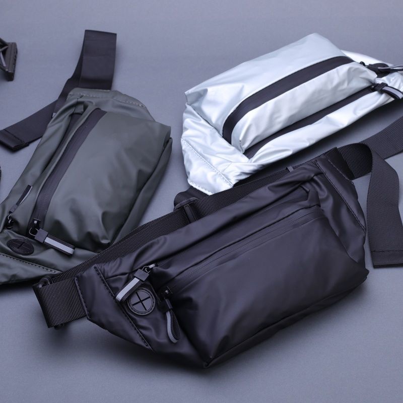 Kkmart Túi Đeo Chéo Ngực Có Khóa Kéo Chống Thấm Nước Thời Trang Cá Tính Cho Nam Và Nữ