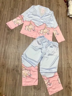 Bộ ngủ lụa pijama cao cấp