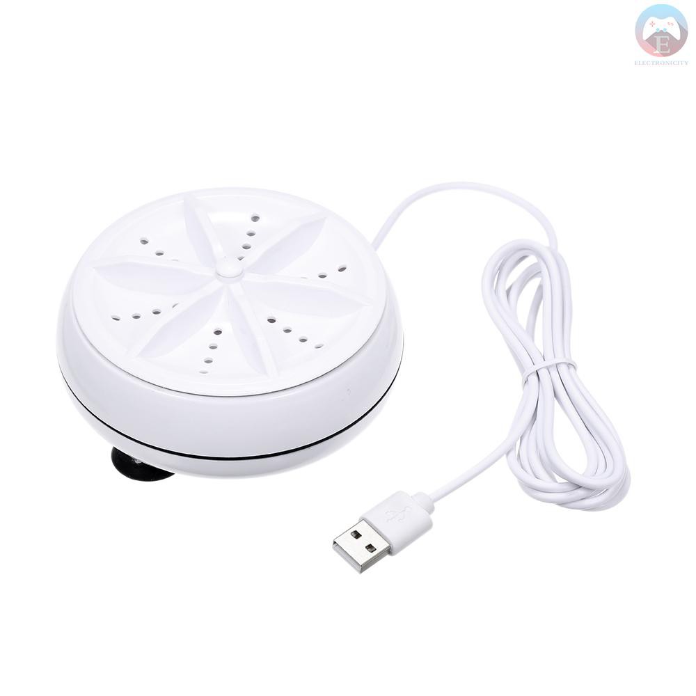 Máy Giặt Mini 2 Trong 1 Sử Dụng Sóng Siêu Âm Kèm Dây Cáp Usb Tiện Dụng