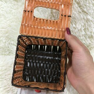 Hộp để giấy ăn Mây đan