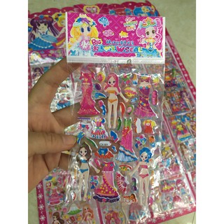 Set 20 hình dán nổi [ GIÁ CỰC TỐT ] Combo 20 vỉ hình dán sticker trang điểm, hình dán nổi sticker 3D cho bé