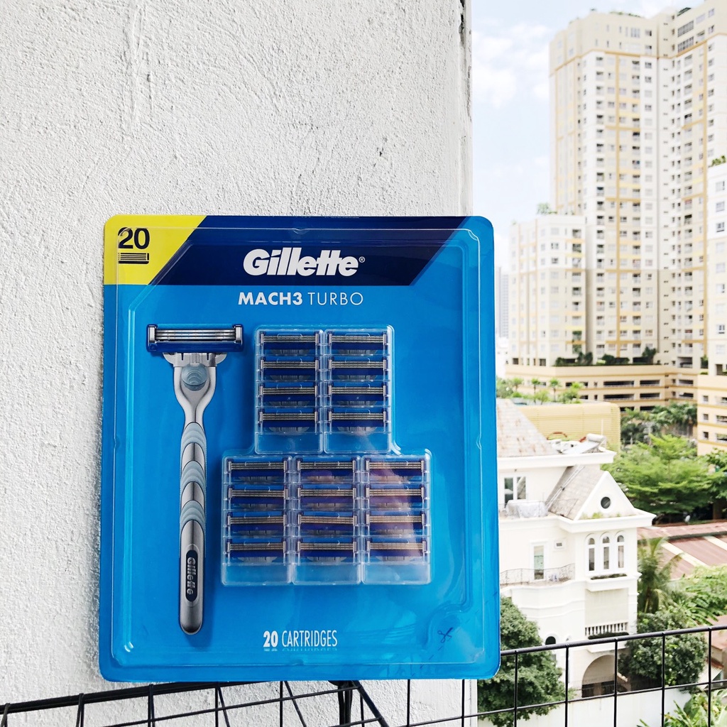 LƯỠI CẠO RÂU GILLETTE MACH 3 Có Tách Lẻ ( Đầu Cạo 3 Lưỡi Kép )