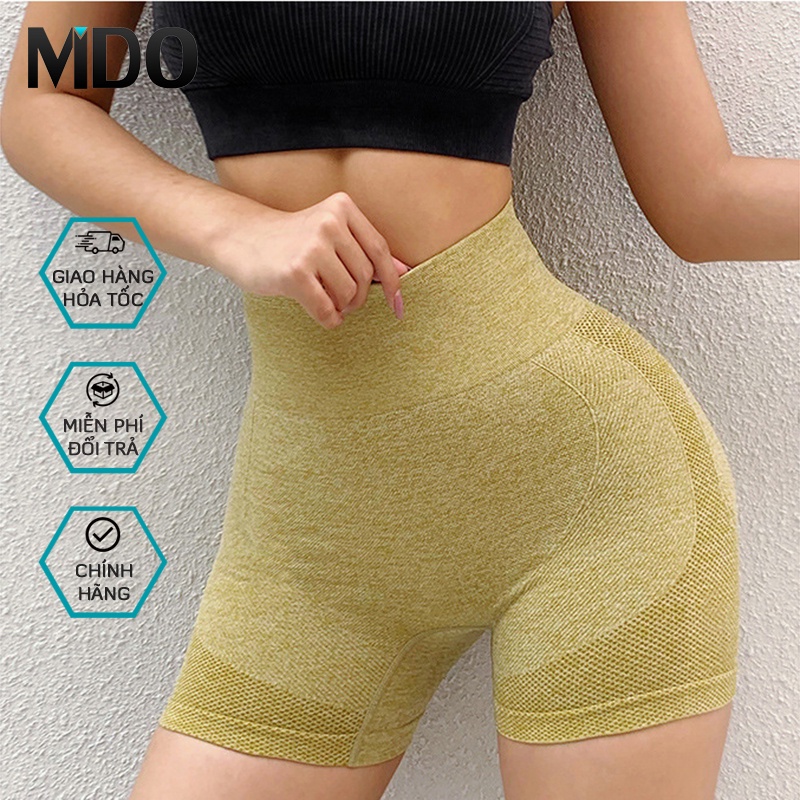 Quần short thể thao nữ Louro QF2 ,kiểu quần đùi legging co giãn dập nổi 3D, dùng làm quần tập gym, yoga, chạy bộ, zumba