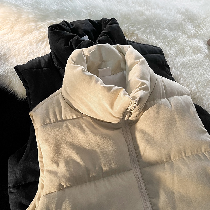 Áo phao nam gile hàn quốc màu đen và trắng dễ phối đồ