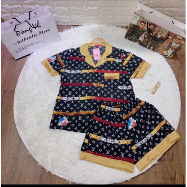 ♥️ Shop Uy Tín ♥️ Bộ Pijama Đùi Lụa Cao Cấp Có Túi 40_60kg