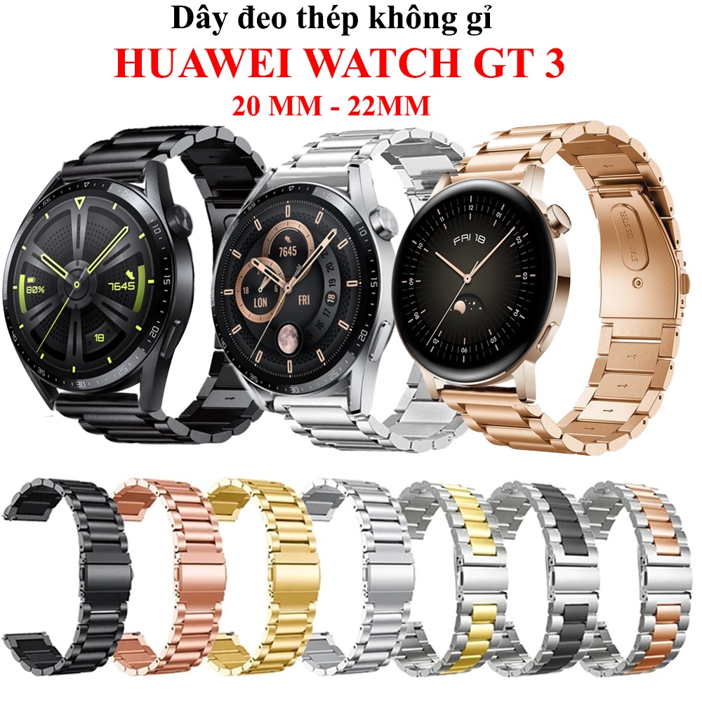 [HUAWEI GT 3] Dây đeo thép đồng hồ Huawei Watch GT3 - 42,46MM