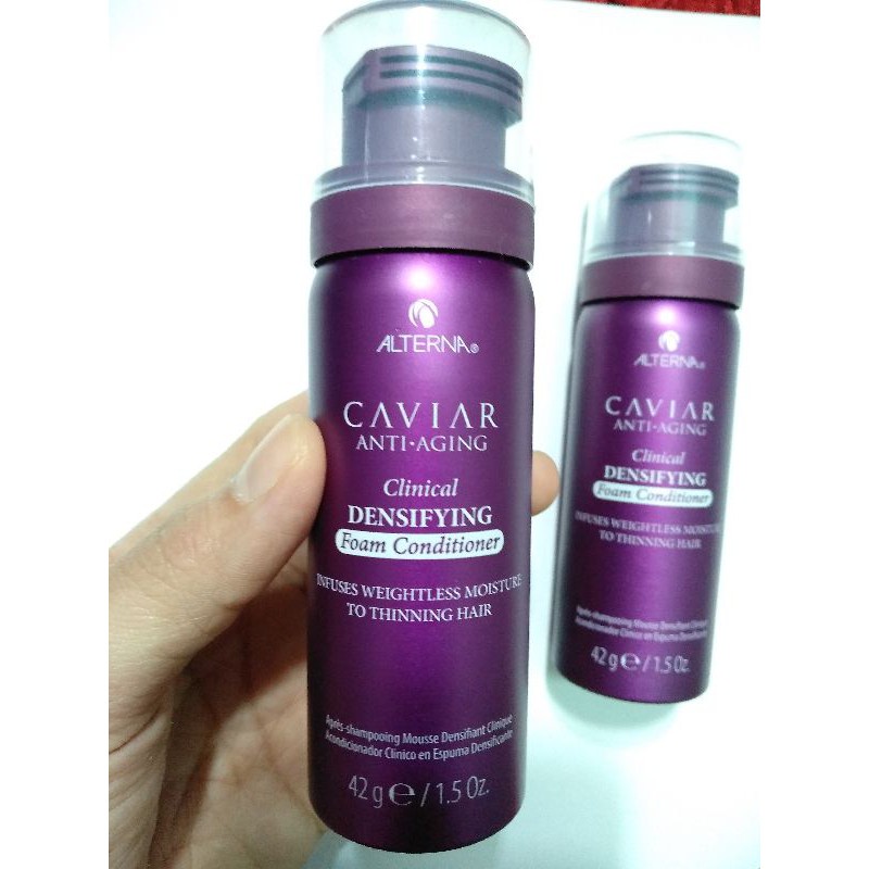 Dầu xả tạo bọt chiết xuất trứng cá muối Alterna Haircare Caviar Anti-Aging Clinical Densifying Foam Conditioner