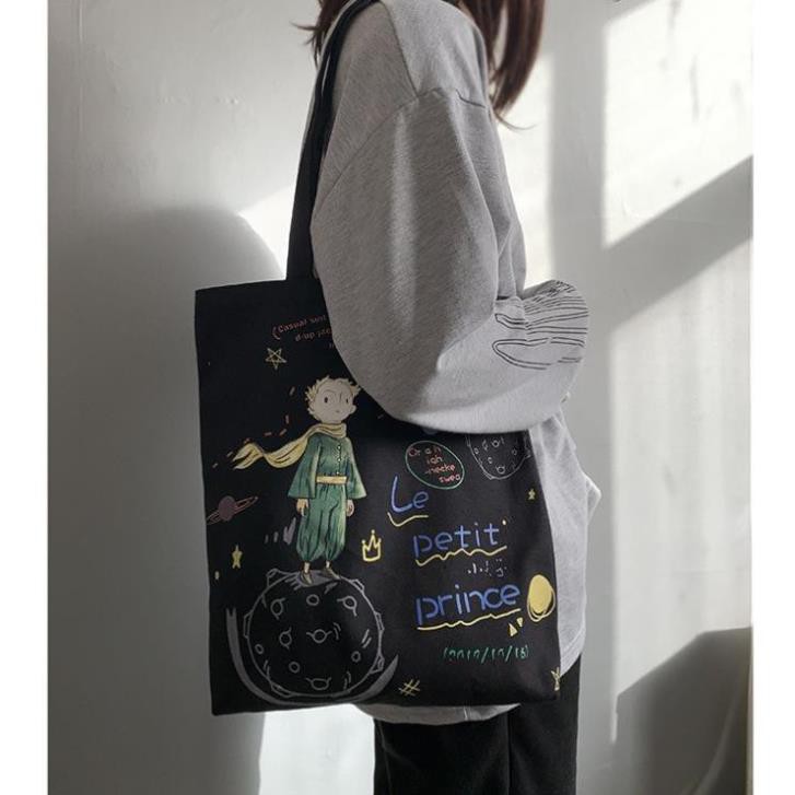 Túi vải canvas, túi tote nữ phong cách Ulzzang Le Petit Prince