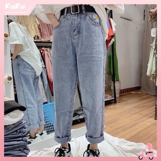 🍁Baggy Jeans Thêu Bông Cúc