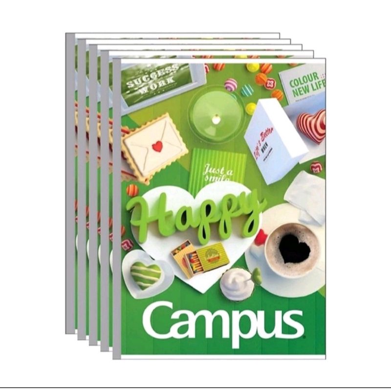 💝Vở kẻ ngang Campus 80 trang, vuông gáy, bìa đẹp.💖