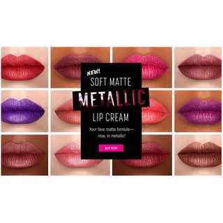 Son kem lì ánh kim Nyx Soft Matte Metallic Lip Cream SMMLC (nhiều màu lựa chọn)