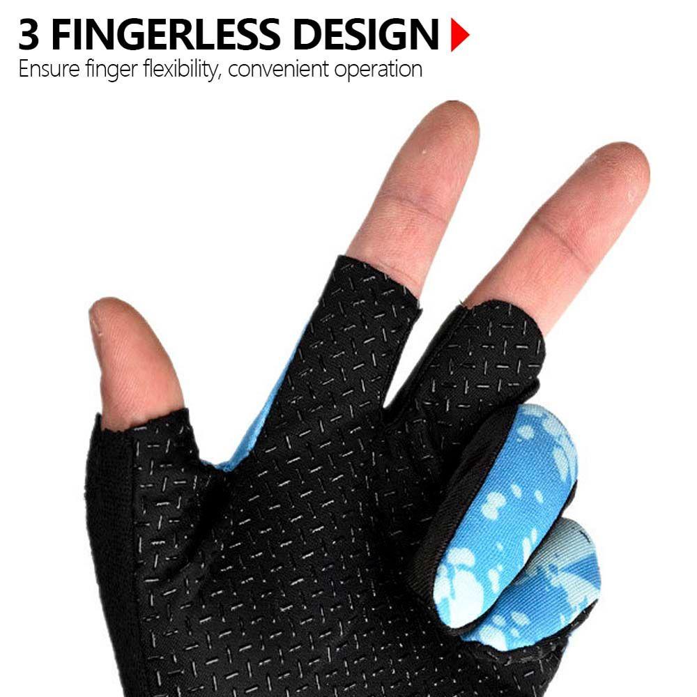 Găng Tay 3 Ngón Chống Nước Chống Trượt Bảo Vệ Khi Đi Câu Cá / Cắm Trại Cho Nam