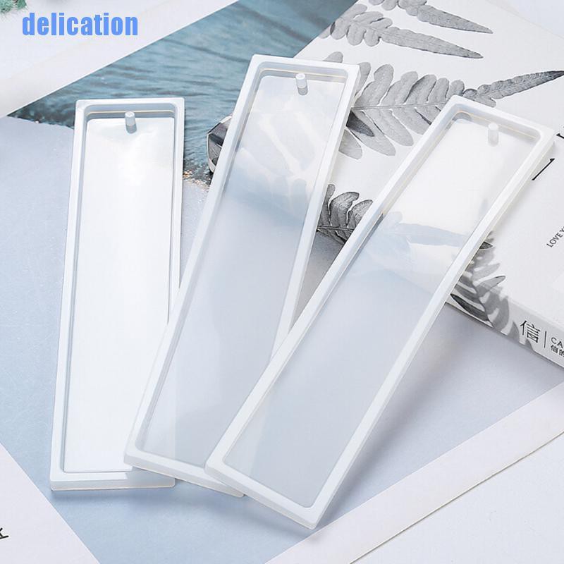 Sự xung đột✿ Khuôn Silicone Làm Thẻ Đánh Dấu Sách Hình Chữ Nhật DIY