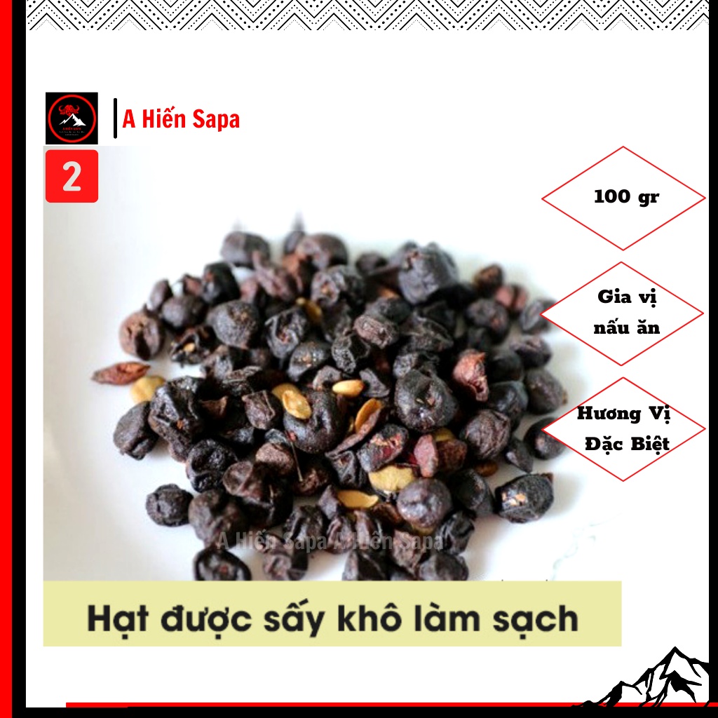 Quả mắc mật khô Tây Bắc gói 100gr loại đặc biệt dùng thử, dùng ướp nướng gia vị thơm tuyệt vời.