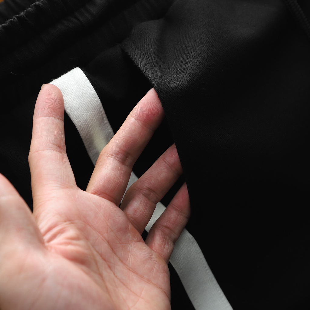 Quần short thun nam chất vải PC gân, túi có zip cao cấp HEBOZ 2M - 00001229