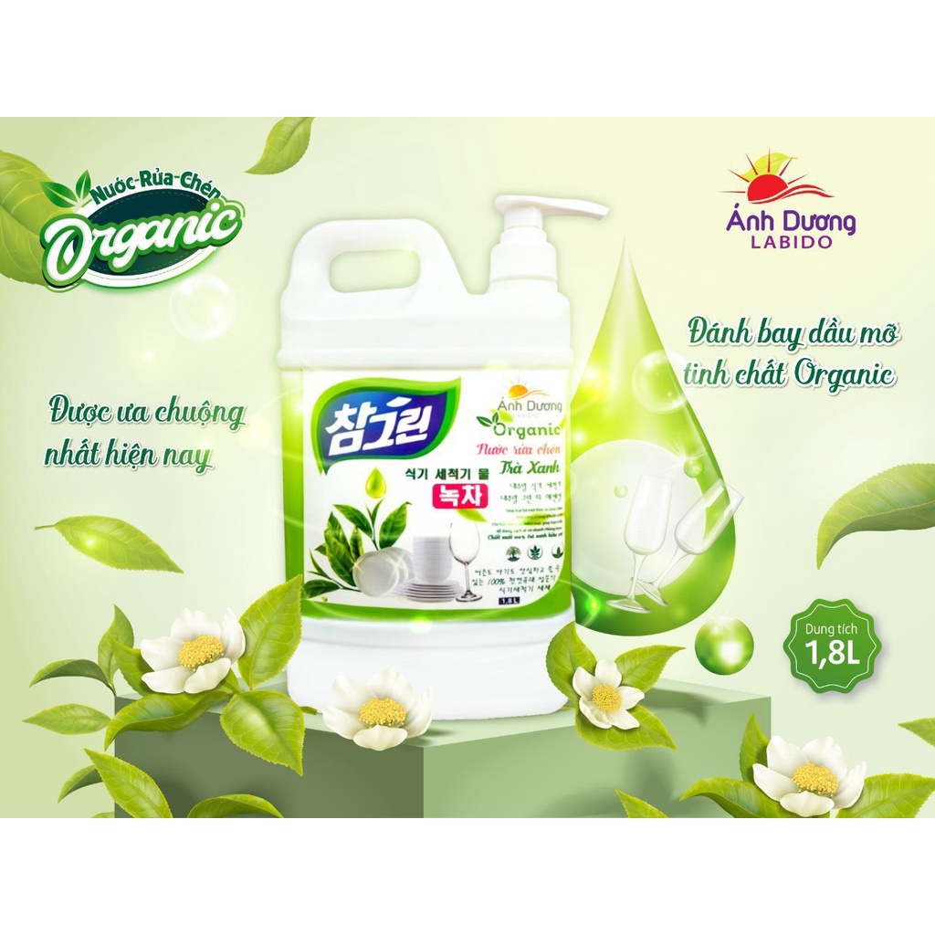 Nước Rửa Chén ORGANIC Ánh Dương Hương Chanh