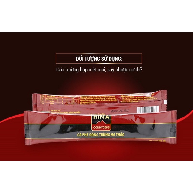 Cà Phê Sữa Đông Trùng Hạ Thảo Hima 4 IN 1 (20 gói/hộp) | BigBuy360 - bigbuy360.vn