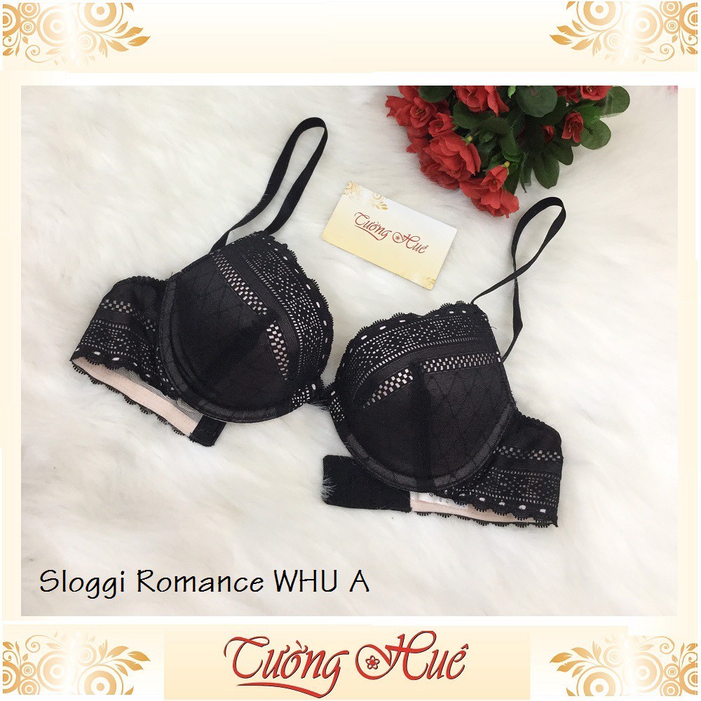 SALE SALE SALE - Áo lót nữ Triumph Sloggi Romance WHU A áo ngực ren thêu xẻ V sâu.