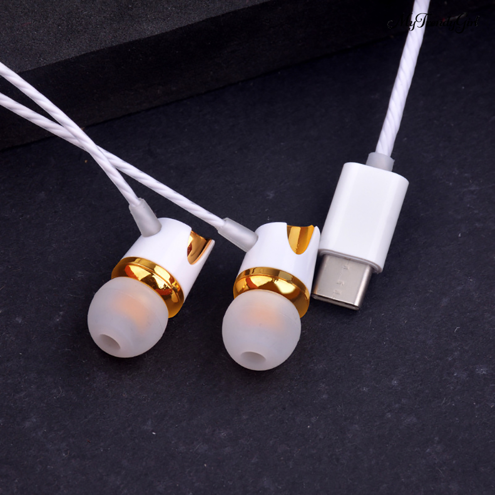 Tai Nghe Nhét Tai Cổng Usb Type C Có Mic Cho Xiaomi 6 Mix 2 Note 3