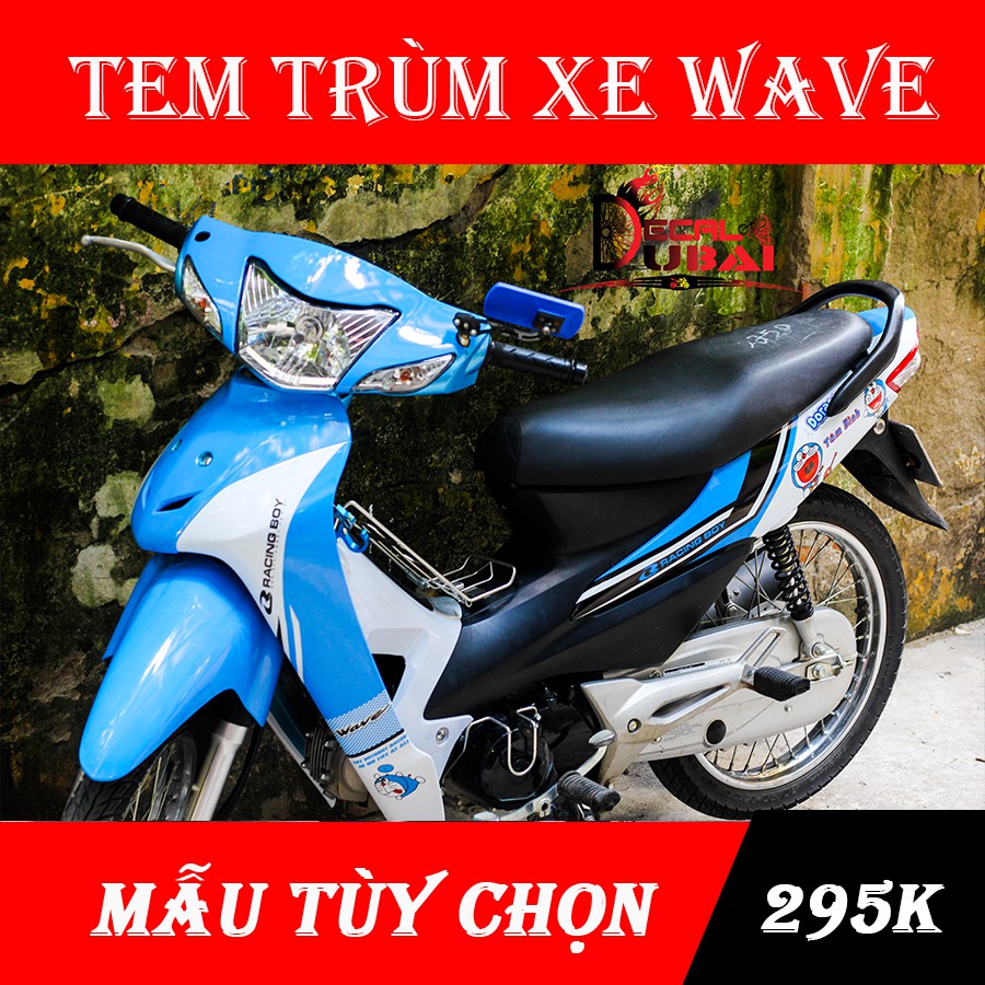 Tem Trùm Wave Xanh Trắng Doremon