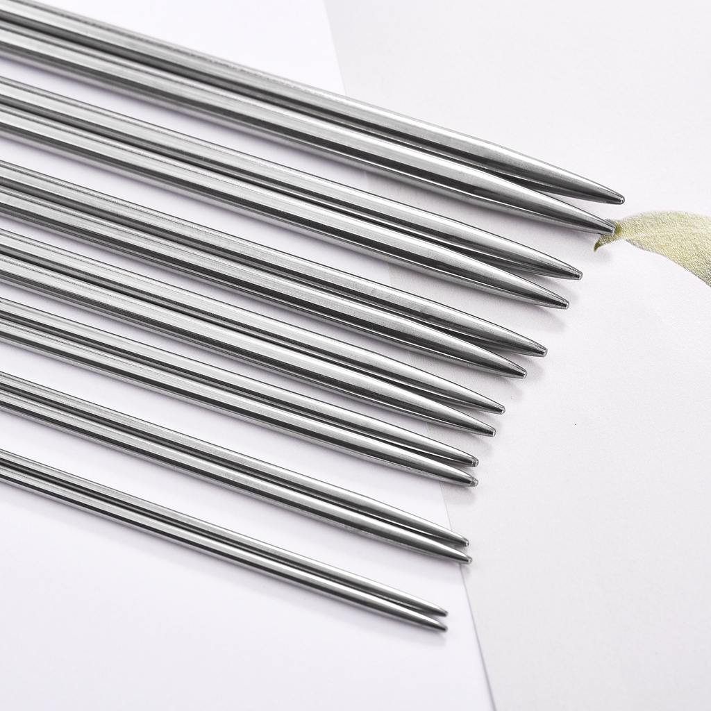 Set 5 Kim Đan Len Thẳng Bằng Thép Không Gỉ