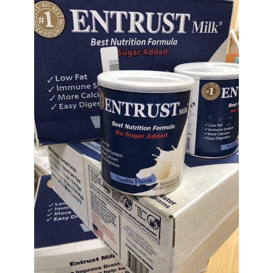 Sữa bột Entrust không đường vị vani