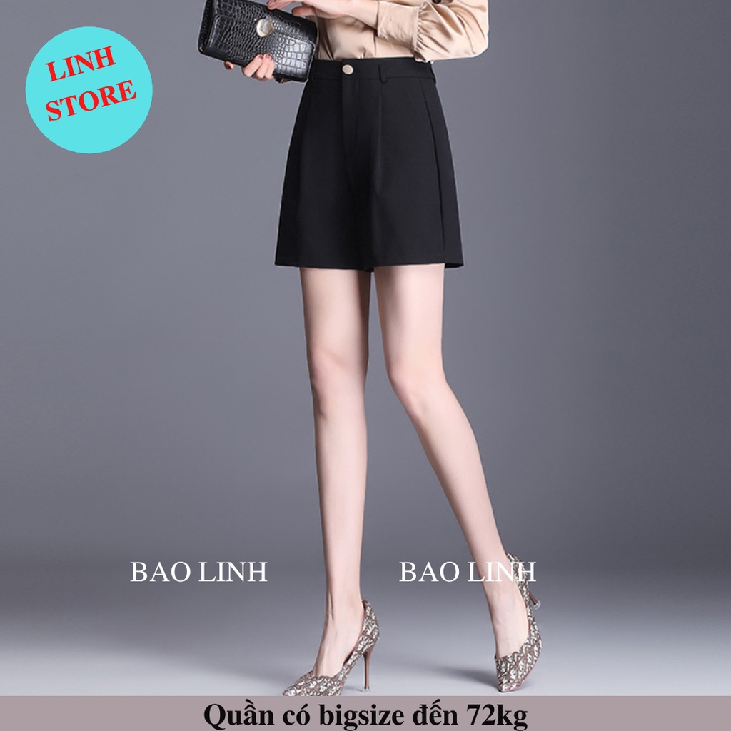 Quần Short Nữ Bigsize LINH STORE  Lưng Cao Thời Trang Nữ Mặc Ở Nhà Hay Đi Chơi Chất Liệu Tuyết Mưa Hãng Vitex