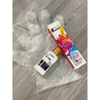 Thuốc nhuộm tóc tại nhà tặng kèm oxy lavox và bao tay