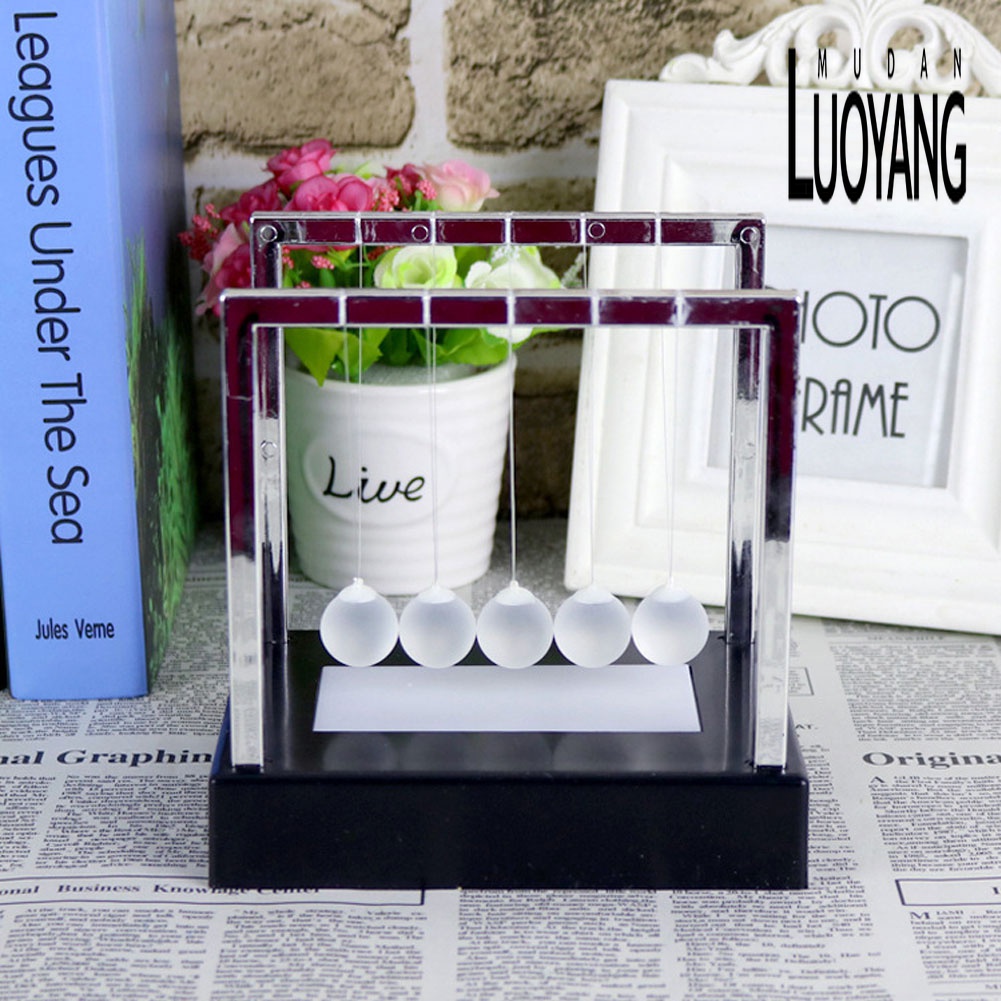 Con Lắc Newton Cân Bằng Có Đèn LED Phát Sáng Dùng Để Trang Trí