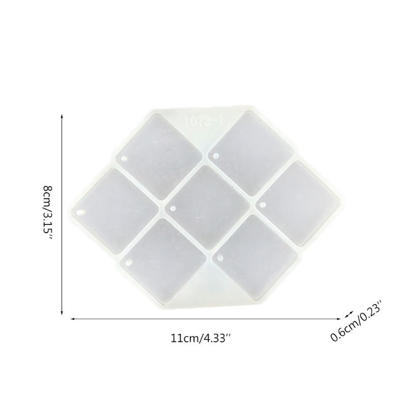 Sa Khuôn Silicon Làm Bông Tai Thủ Công Bằng Resin Thời Trang