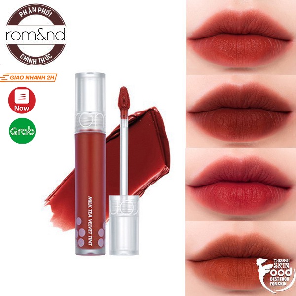 Son kem lì, mịn mượt như nhung Hàn Quốc Romand Milk Tea Velvet Tint