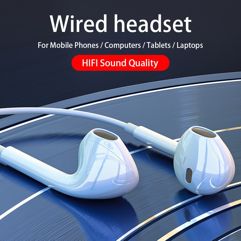 Tai nghe có dây 3.5mm In-Ear với Micrô Tai nghe dành cho Tai nghe dành cho điện thoại thông minh Samsung Xiaomi
