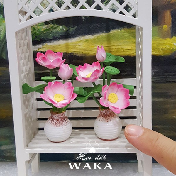 Mô Hình Chậu Sen 01 Mini Tỉ Lệ 1/12