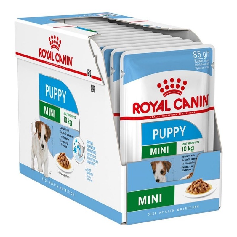 RoyalCannin-Pate/Thức ăn ướt Mini Puppy 85g dành cho chó con từ 2-10 tháng tuổi, giống nhỏ bổ sung dinh dưỡng và vitamin