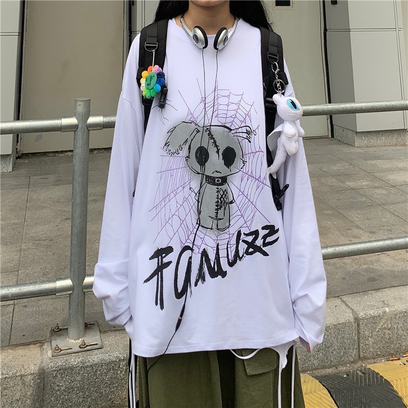 Áo thun tay dài form rộng Famuzz NEKO.SG, Áo thun Streetwear ulzzang SWT25