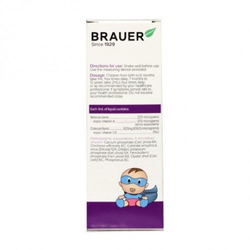 Siro Brauer Immunity Tăng Đề Kháng 100ml Cho Trẻ Sơ Sinh Đến 12 Tuổi