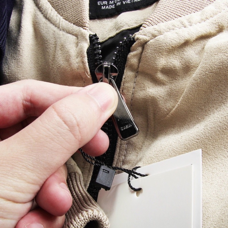 Áo khoác nhẹ bomber da lộn Zara