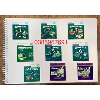 🔥 luyện thi movers siêu tiết kiệm - movers in gộp 9 cuốn kèm file mp3🔥