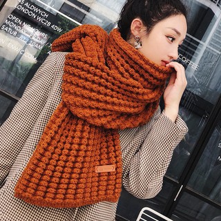 Khăn quàng cổ nữ len thừng nhiều màu - Khăn len kiểu dáng Hàn Quốc giữ ấm mùa đông