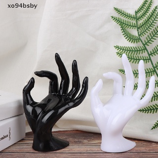xo94bsby Resin Ok Gesture Finger Glove Ring Jewelry Display Stand Home Jewelry Holder VN