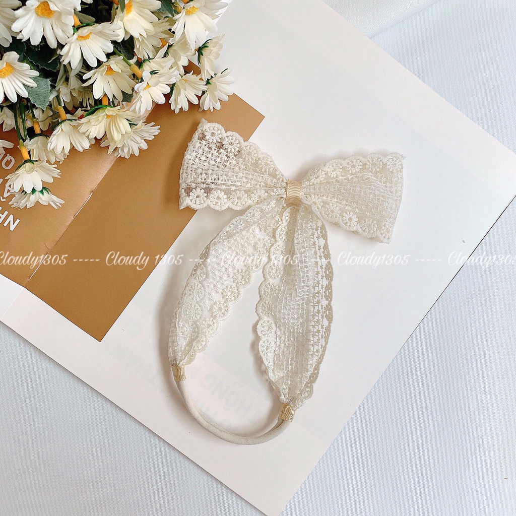 Turban/Băng đô tóc nơ đứng phong cách Hàn Quốc cho bé