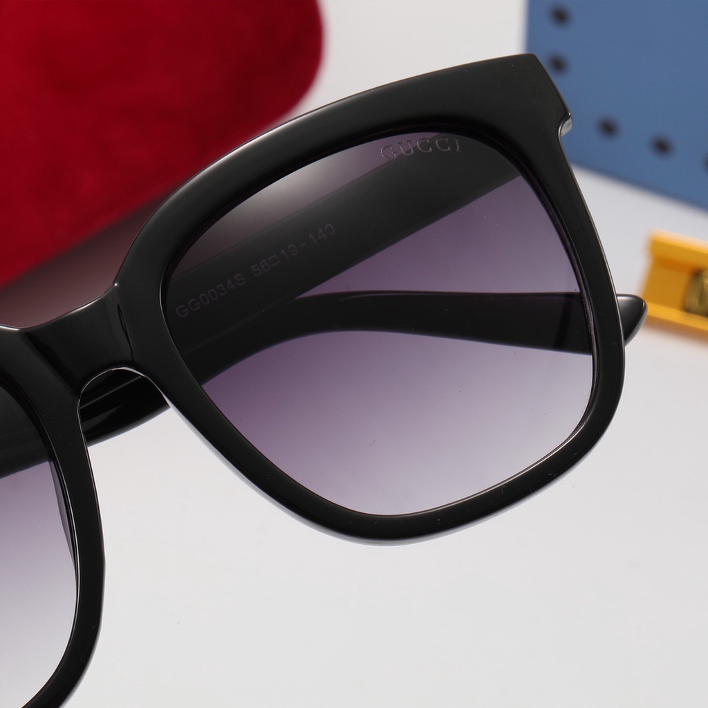 Kính Mát Vuông Chống Tia UV400 Gucci Sang Trọng Phong Cách Retro 2022 Dành Cho Nam Nữ