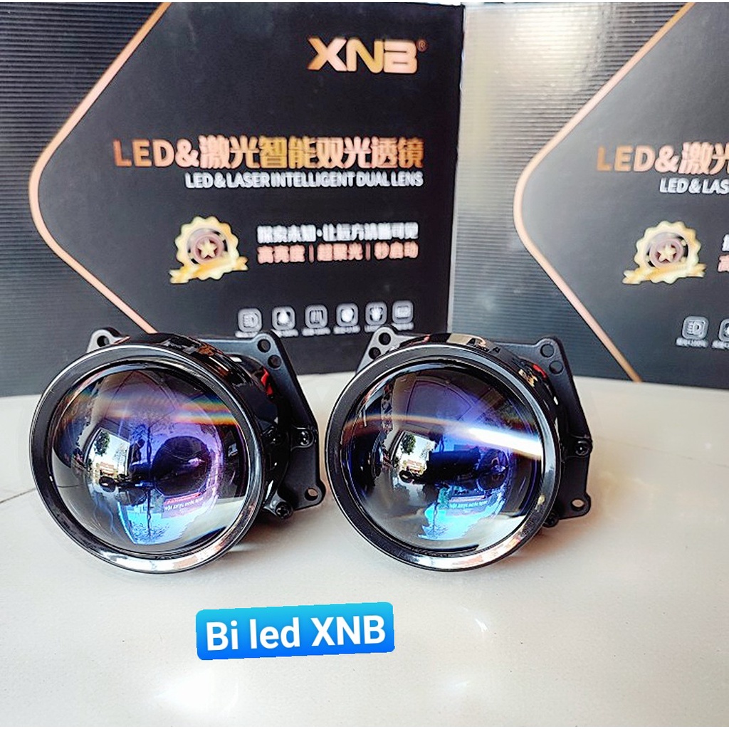 Đèn Bi Led Fbx Xnb Có Led Trợ Pha 3.0 inch gắn oto xe máy