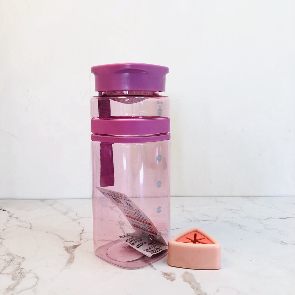 Bình nước gym, bình đựng nước thể thao 600ml mẫu đẹp nhựa an toàn