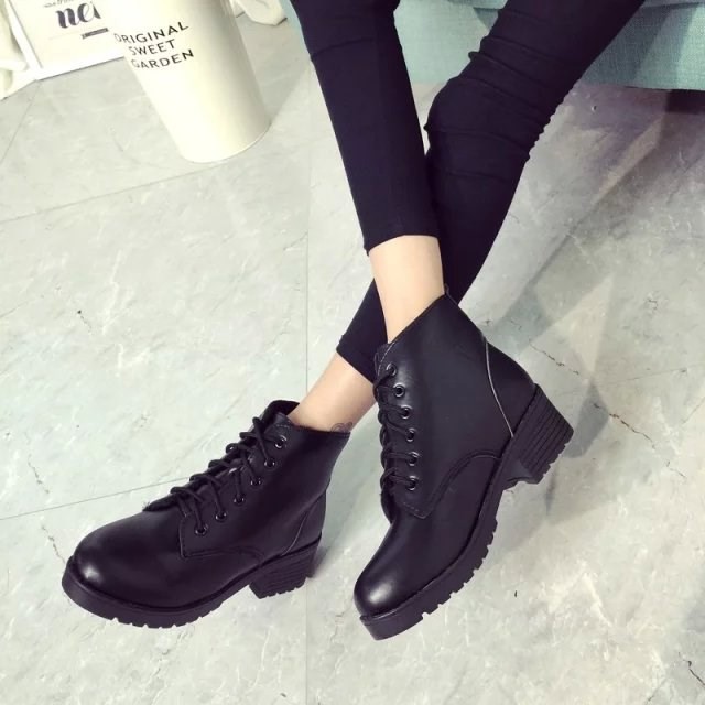 Bốt nữ cổ thấp,boot nữ ulzzang cao cấp hot trend 2022