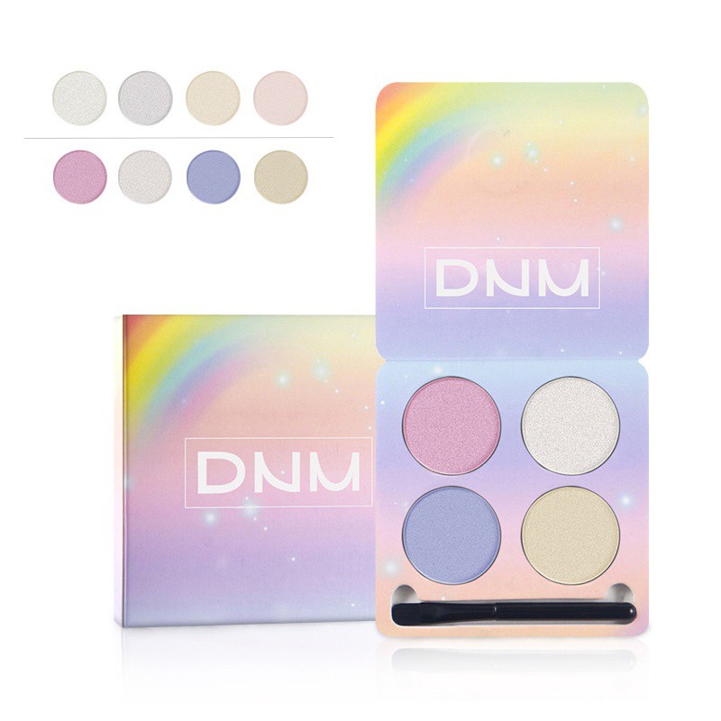 [Hàng mới về] Bảng màu phấn mắt DNM chống nước lâu phai 4 màu sắc kết hợp kèm cọ trang điểm tiện lợi | BigBuy360 - bigbuy360.vn
