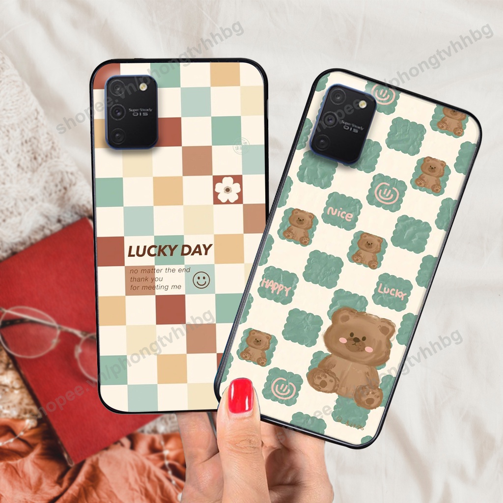 Ốp lưng Samsung S10 Lite / NOTE 10 LITE in mẫu gấu bo viền , smile mặt cười cực cute đẹp